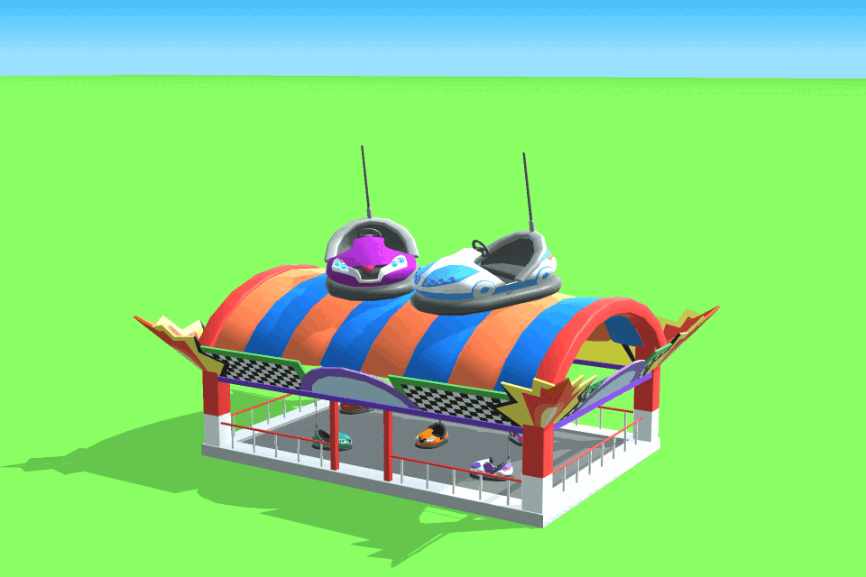 Bumper cars in Amusement Factory