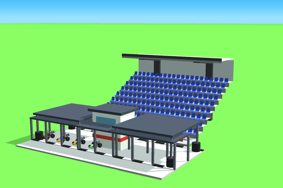 Go karts in Amusement Factory