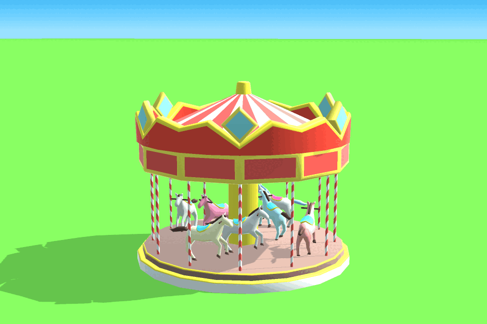 Merry-go-round in Amusement Factory