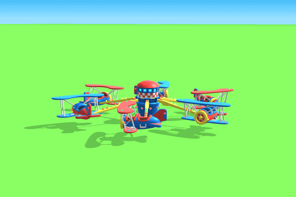 Plane carousel in Amusement Factory