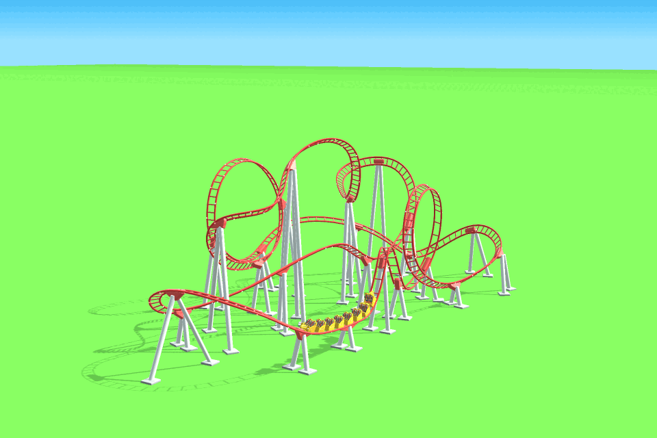Roller coaster (big) in Amusement Factory