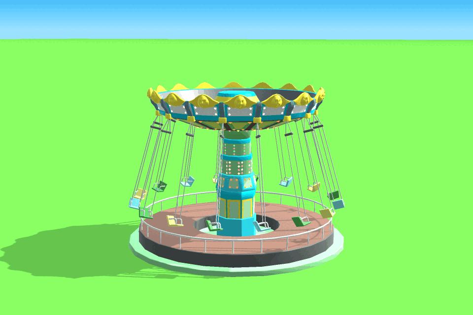 Swing carousel in Amusement Factory
