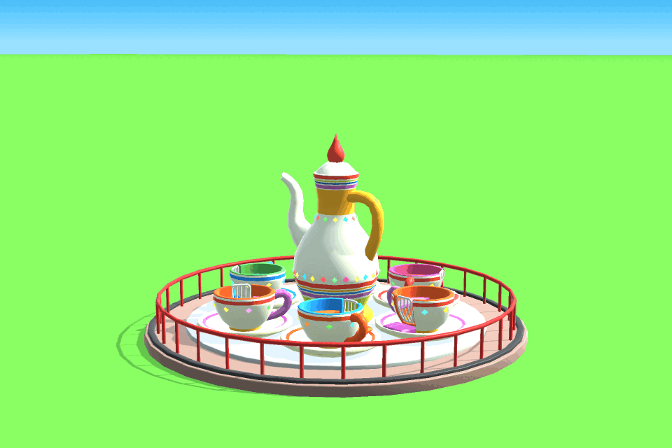Teacups in Amusement Factory