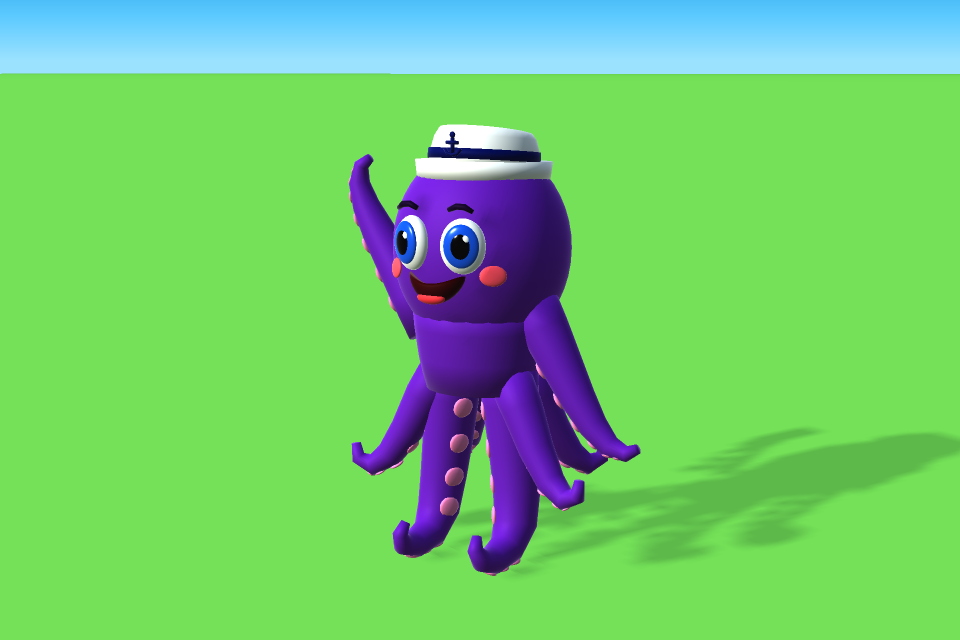 Octopus mascot in Amusement Factory