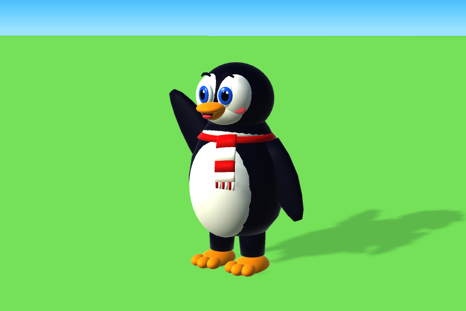 Penguin mascot in Amusement Factory